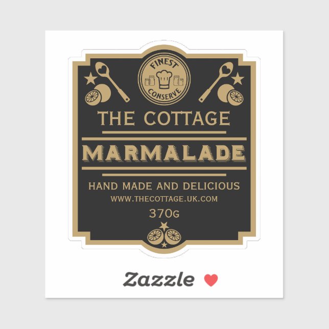 Sticker Marmalade Conserve Maker (Feuille)