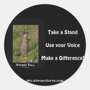 Sticker Marmot Stand Tall
