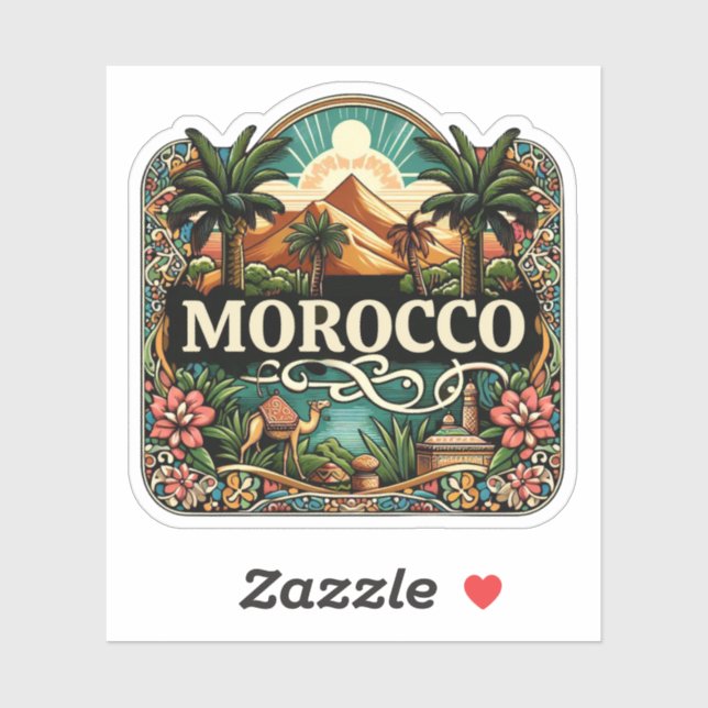 Sticker Maroc (Feuille)