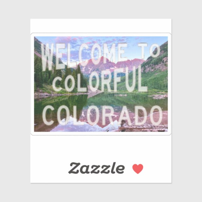 Sticker Maroon Bells (Feuille)