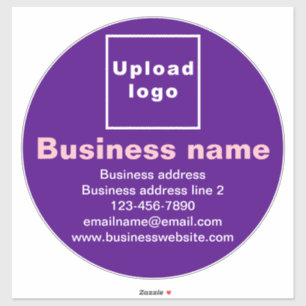 Sticker Marque d'affaires sur violet grand bâton de vinyle
