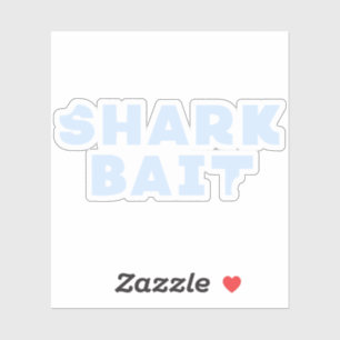 Sticker Marque de piqûre d'appât de requin drôle
