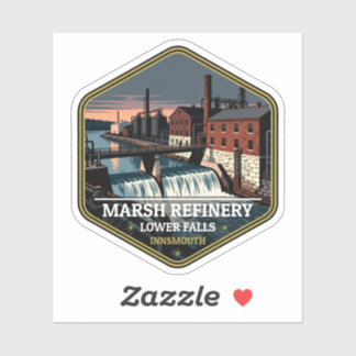 Sticker Marsh Raffinerie Lower Falls Innsmouth Vintage Voy