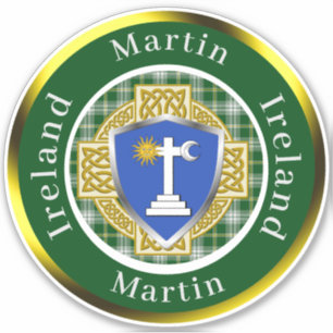 Sticker Martin Shield & Celtic Cross Personnalisé
