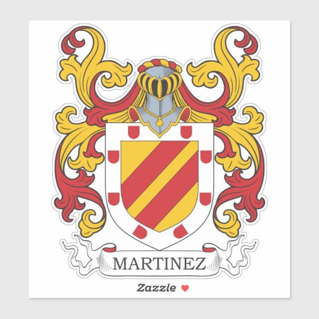 Sticker Martinez Family Crest (Feuille)