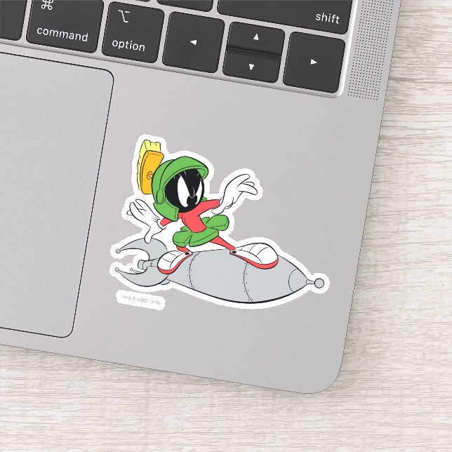 Sticker MARVIN MARTIAN™ Riding Rocket (Détail)