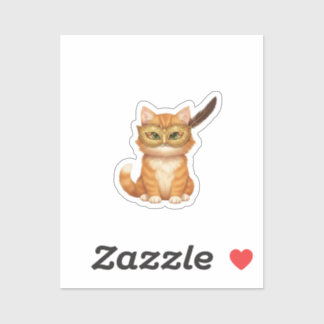 Sticker Masquerade Mask Cat Mysterious Golden New Year