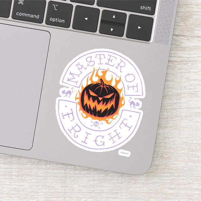 Sticker Master of Fright - Tête Citrouille flamboyante (Détail)