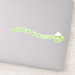 Sticker Matcha boba thé vert, matcha