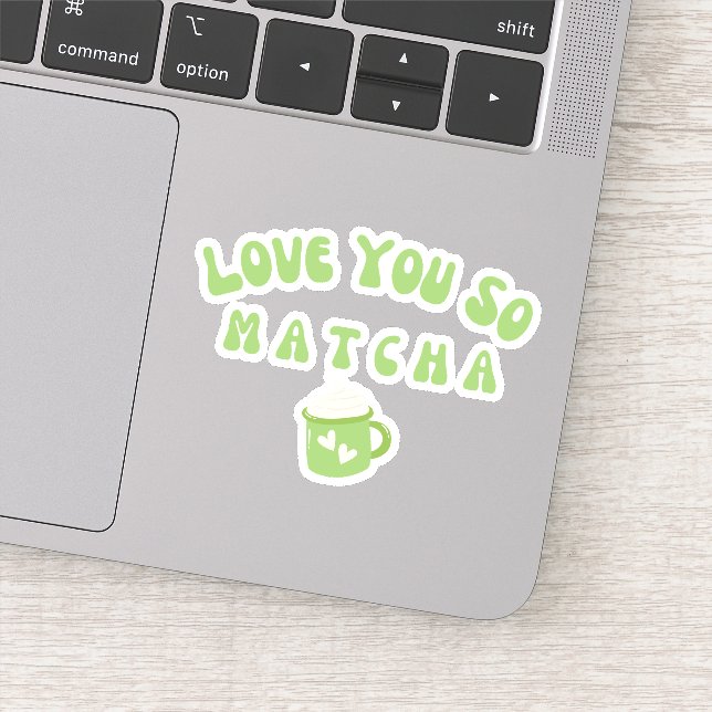 Sticker Matcha boba thé vert, matcha (Détail)