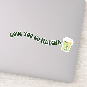 Sticker Matcha boba thé vert, matcha