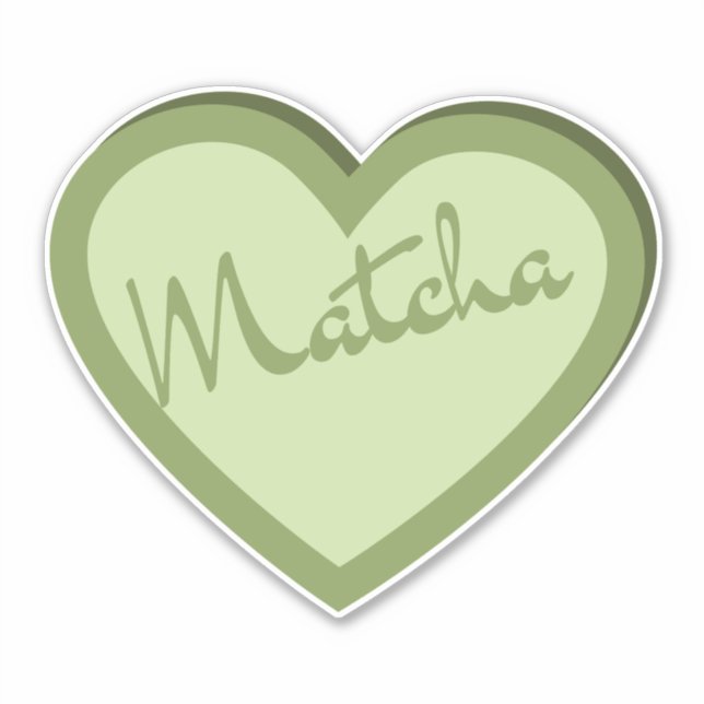 Sticker Matcha boba thé vert, matcha (Devant)