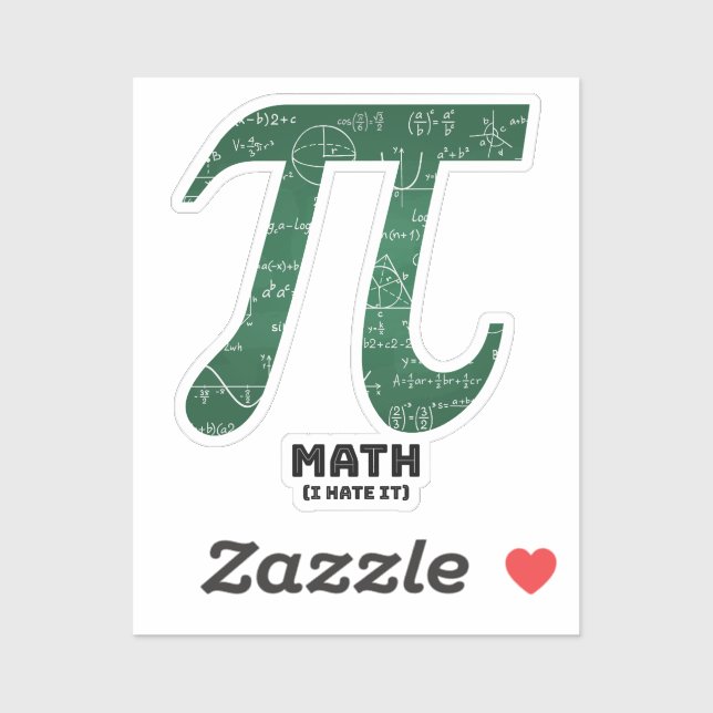 Sticker Math I Hate It - Citations scientifiques (Feuille)