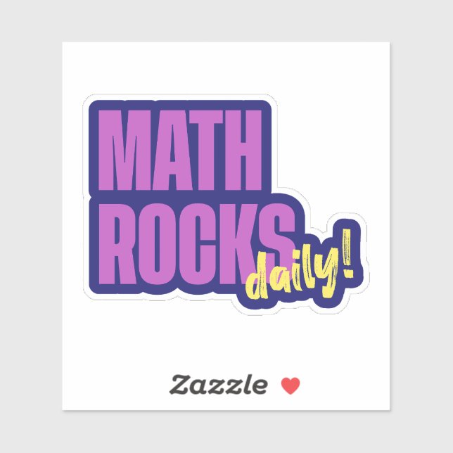 Sticker Math Rocks Daily (Feuille)
