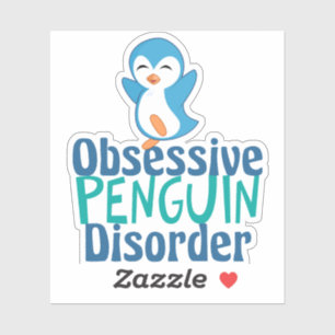 Sticker Mauvais trouble obsessionnel des pingouins