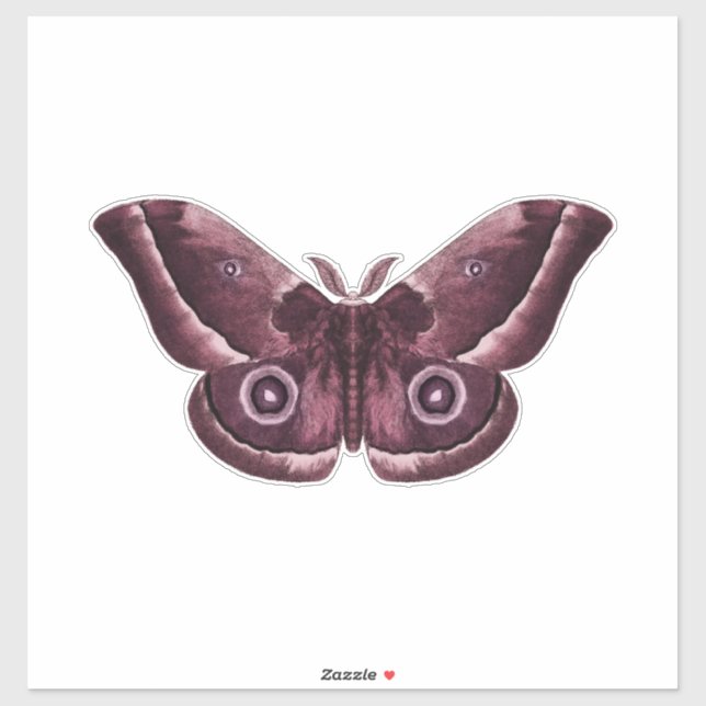 Sticker Mauve Gothique Moth (Feuille)