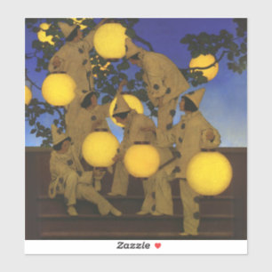 Sticker Maxfield Parrish Les Porteuses de Lanternes 1908 V