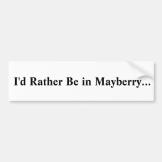 Sticker Mayberry Bumper