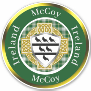 Sticker McCoy Shield & Celtic Cross Personnalisé