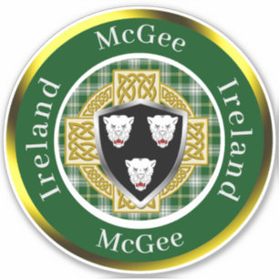 Sticker McGee Shield & Croix celtique personnalisée