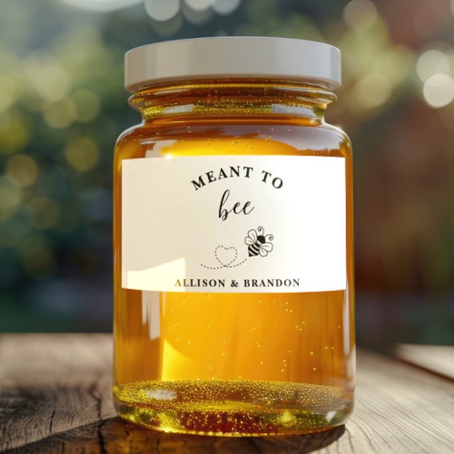 Sticker `Meant to Bee Honey Wedding Favor (Créateur téléchargé)