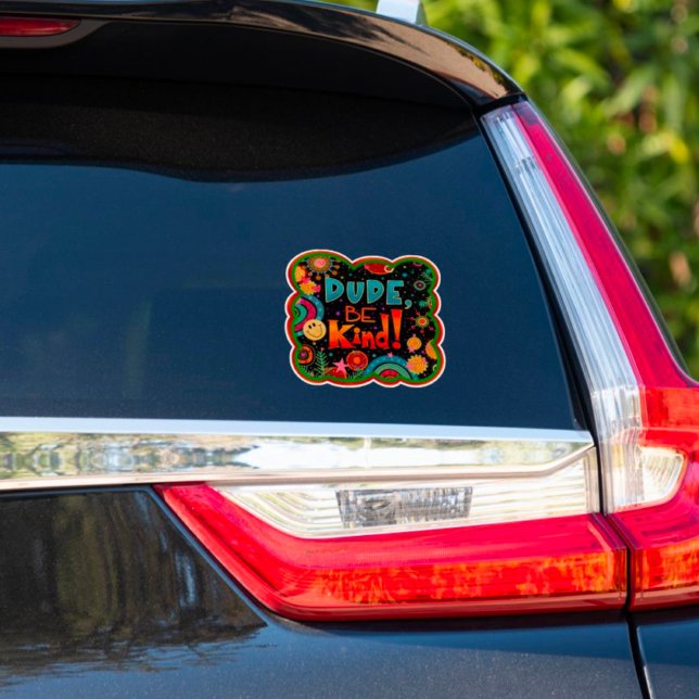 Sticker Mec Be Kind Fun Colorful Kindness (Créateur téléchargé)
