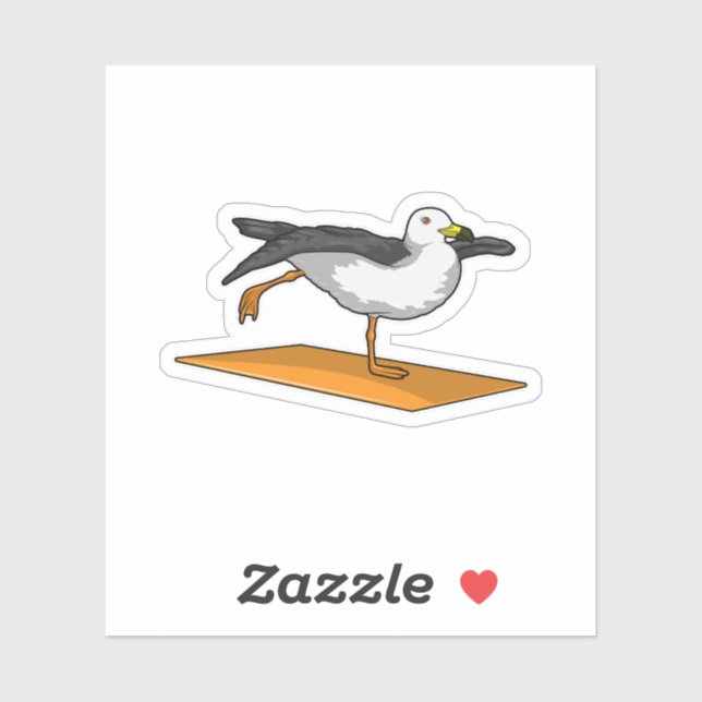 Sticker Méditation de Yoga de Seagull Fitness (Feuille)