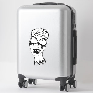 Sticker Medusa 1MMHeads Diecut 2025 livre d'horreur Awayno