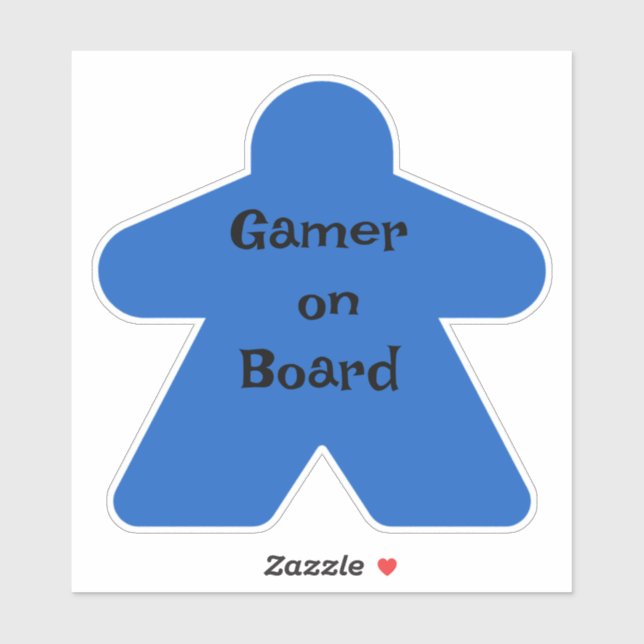 Sticker Meeple bleu (Feuille)