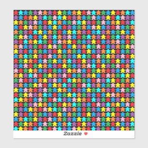 Sticker Meeples multicolores
