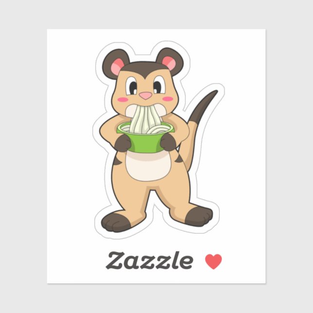 Sticker Meerkat (Feuille)