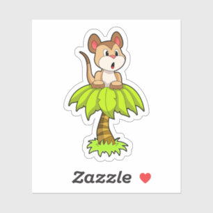 Sticker Meerkat avec arbre