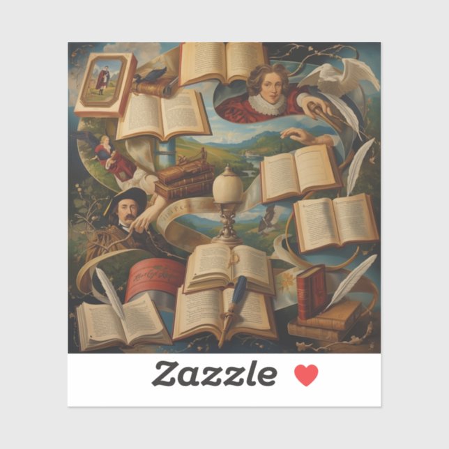 Sticker meets colourful artistic imagination (Feuille)