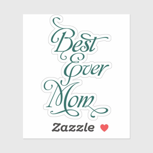 Sticker Meilleur MOM (Feuille)