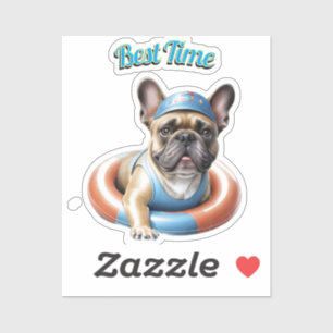 Sticker Meilleur moment du bouledogue français T