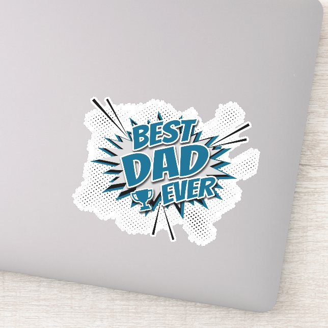 Sticker Meilleur papa jamais (Détail)