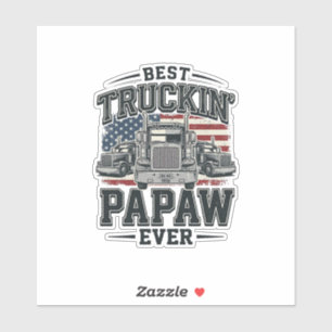 Sticker Meilleur Papaw de camionnage jamais Vintage vecteu