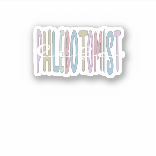 Sticker Meilleure phlébotomie de vie Phlebotomiste (Devant)