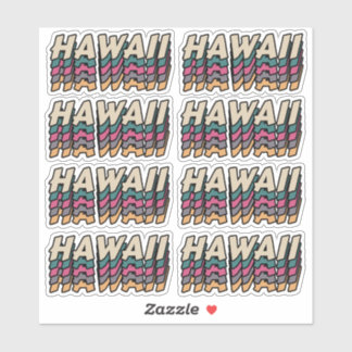 Sticker Meilleure ville pour visiter Hawaii - Nom de la vi