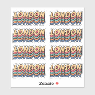 Sticker Meilleure ville pour visiter Londres - Nom de la v