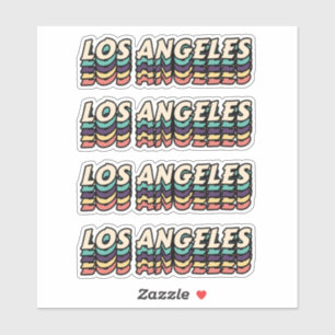 Sticker Meilleure ville pour visiter Los Angeles - Nom de 