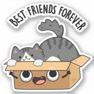 Sticker Meilleurs Amis Pour Jamais Drôle Chat Et Camion