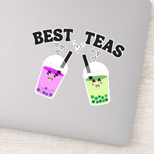 Sticker Meilleurs thés, Matcha bulle thé