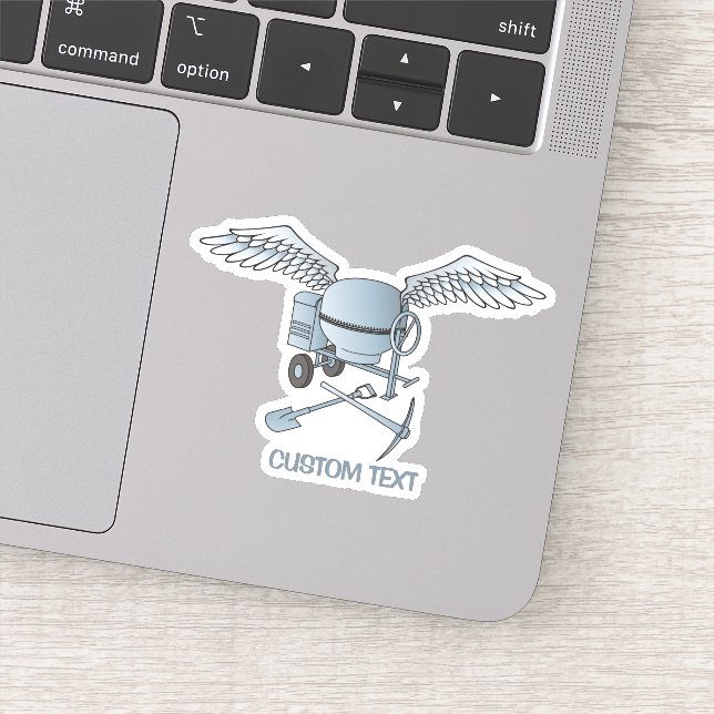 Sticker Mélange de béton gris-bleu (Détail)