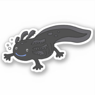 Sticker Mélanoïde bleu Axolotl
