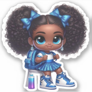 Sticker Membre de l'équipe Cheer - Bleu