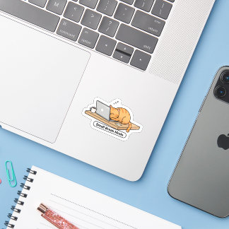 Sticker Mème de chat drôle d'IA – “Attendez, laissez-moi d