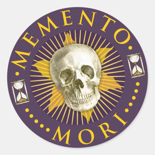 sticker Memento Mori (Devant)