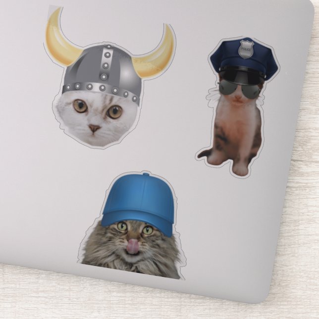 Sticker Mèmes de chats amusants (Détail)