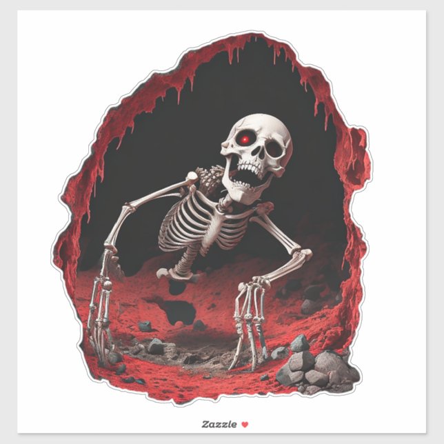 Sticker Mention du squelette (Feuille)